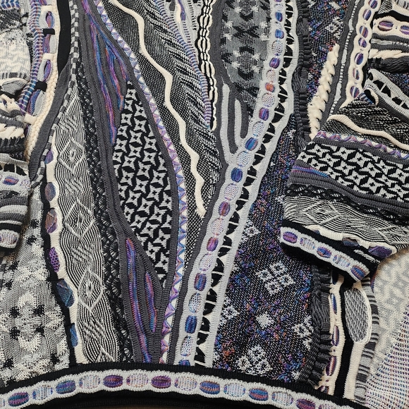 Vintage Tundra Sweater Coogi Style Knit Sweater 2XLT 90s - Picture 11 of 14